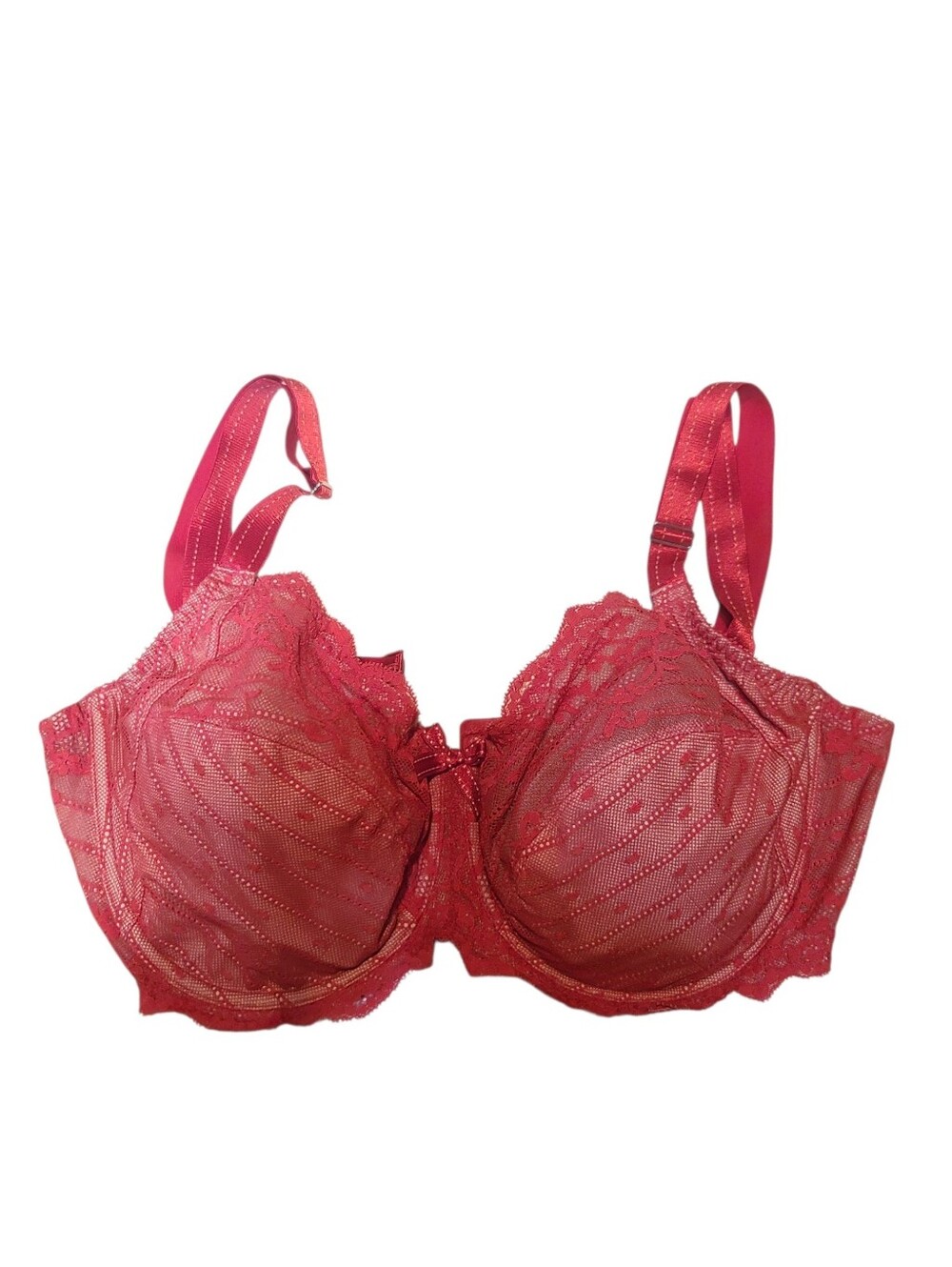 Chantelle red lace bra 34DDDD